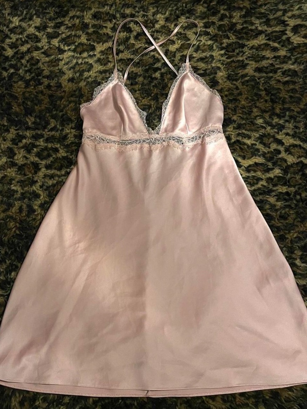 Victoria's Secret Blush Pink Satin A-Line Slip Skirt